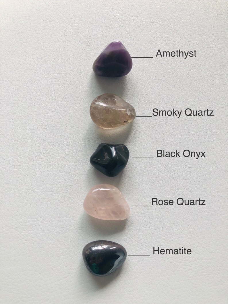 Stress & Anxiety Crystals Gemstone Gift Set Healing Stones Etsy