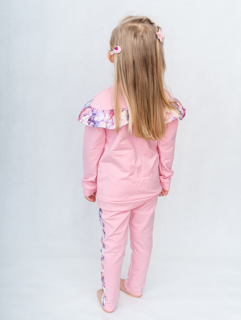 Kids Loungewear, Girl's tracksuit, Kids Sweatpants, Jogger Set image 6