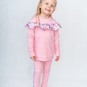 Kids Loungewear, Girl's tracksuit, Kids Sweatpants, Jogger Set image 3