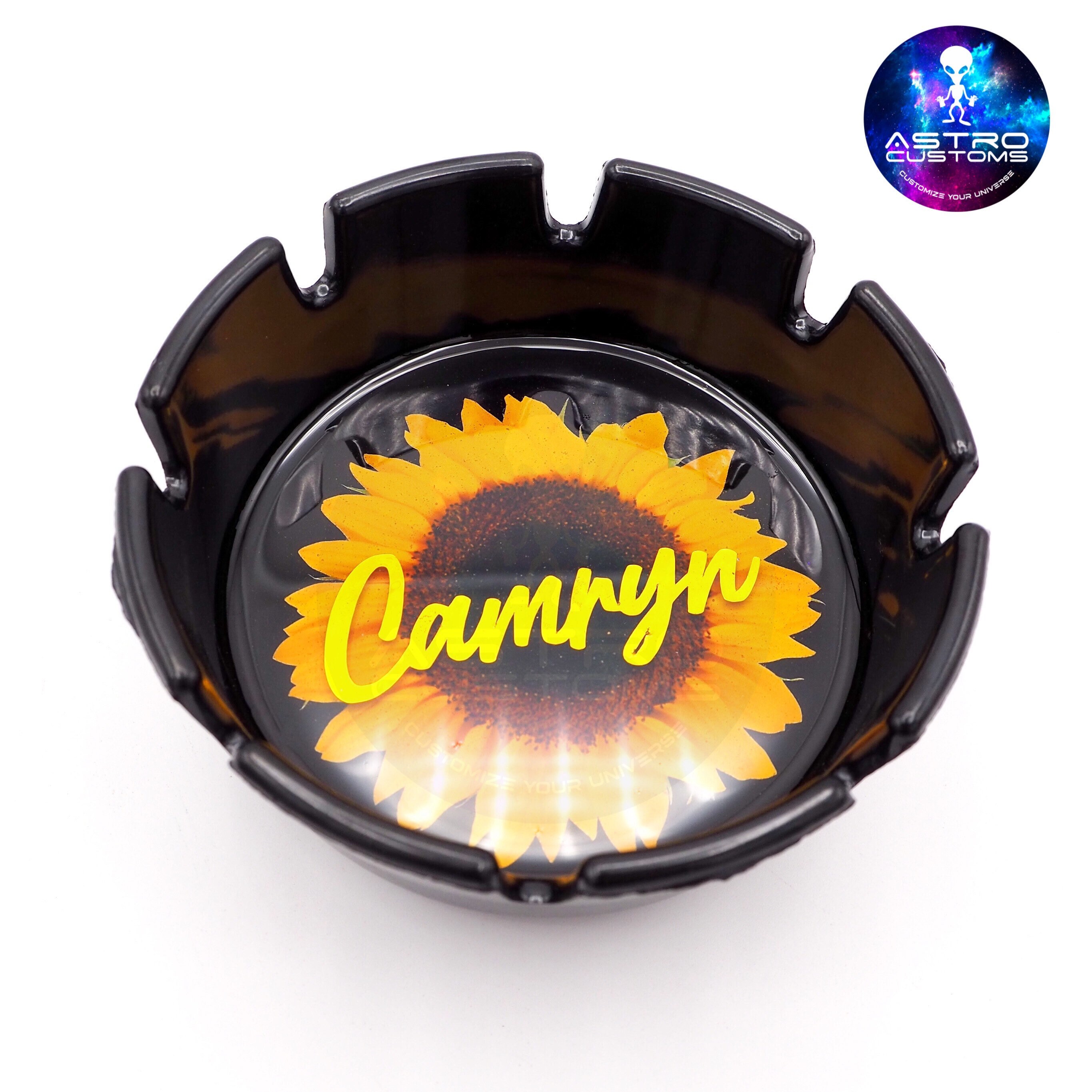 Sunflower Custom Rolling Tray Set 6 Piece Sunflower Tray Etsy