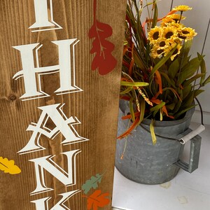 Grateful, Blessed and Thankful Sign, Thankful Sign, Fall Sign ...