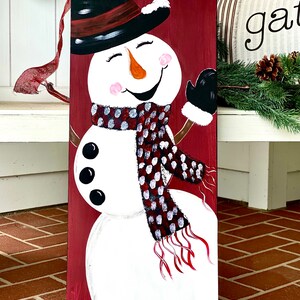 CUTE Snowman Porch Sign. Winter Porch Sign. Snowman Sign. Christmas ...