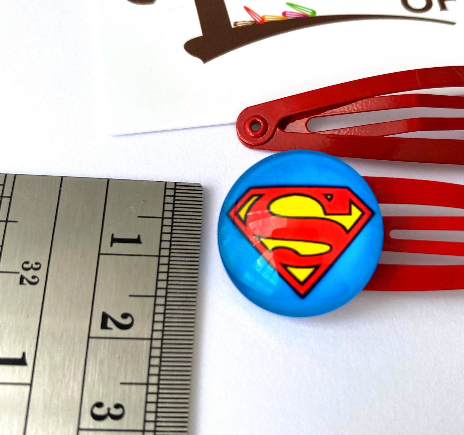 Boys Superman Hair Clips x2 Snap Clip Boys Hair Clip Etsy