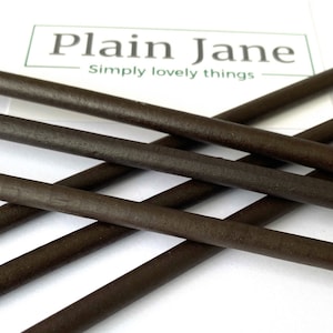 The Warrior Hair Stick by Plain Jane - Natural Wooden Hair Stick - Wooden Bun Stick - Wooden Hair Stick Black -