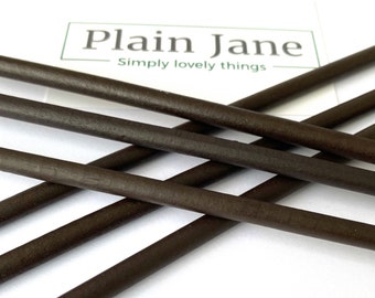 The Warrior Hair Stick by Plain Jane - Natural Wooden Hair Stick - Wooden Bun Stick - Wooden Hair Stick Black -