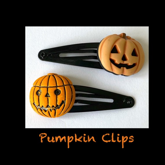 Snap Clip Set Glitter Snap Clip Candy Corn Hair Clip Halloween Snap Clips Pumpkin Hair Clip Halloween Hair Clips