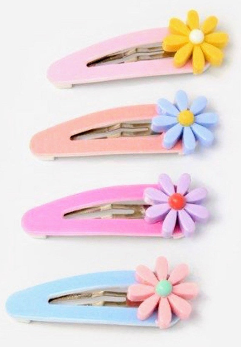 Daisy Hair Clips x2 NonSlip Hair Clips Flower Hair Clips Etsy
