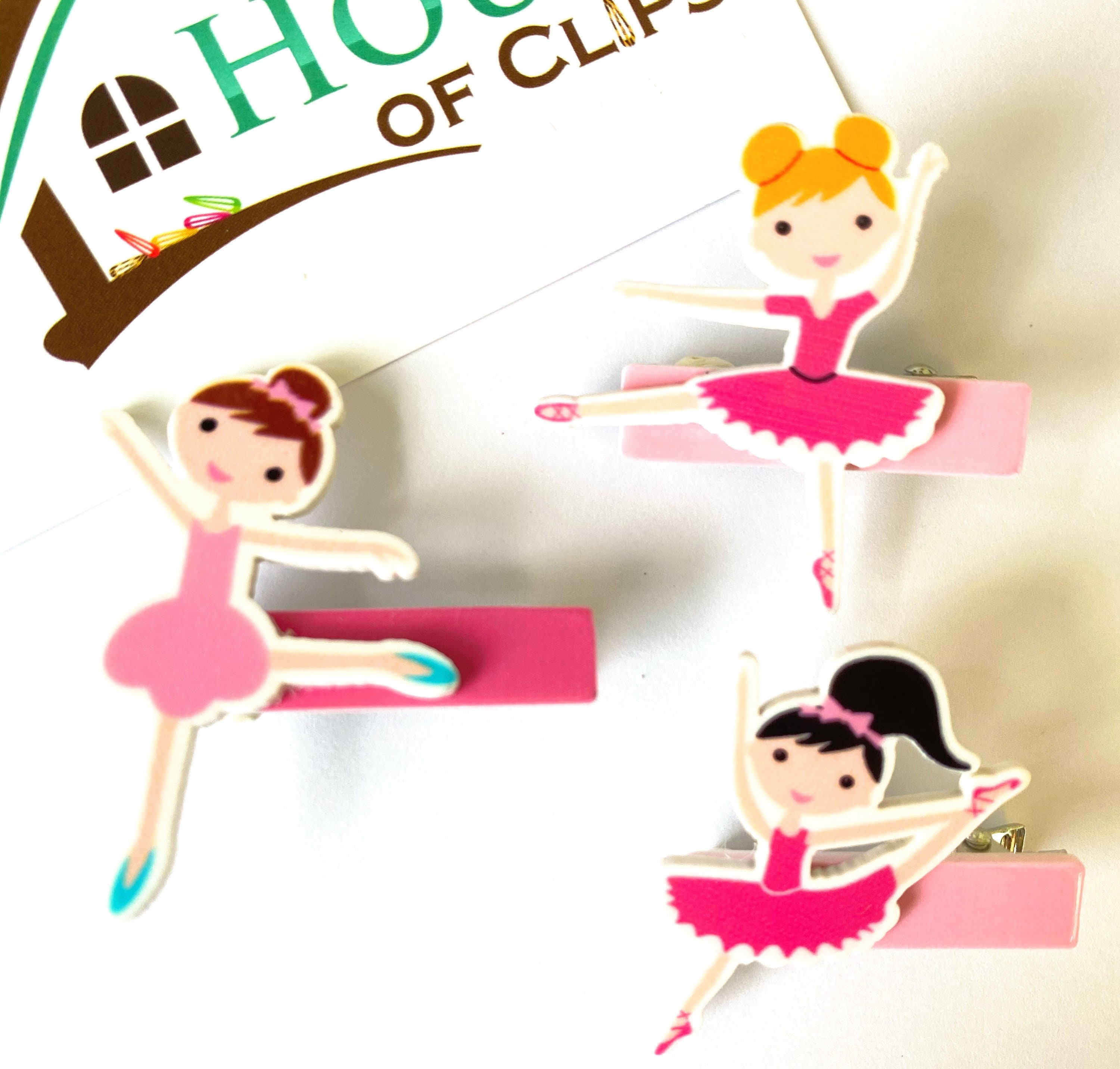 Ballerina Hair Clips X1 Pink Ballet Hair Clips Ballet Pink Etsy
