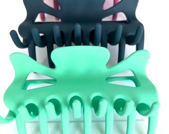 Your Hair Needs Me By Plain Jane, Soft to Touch Hair Claw, Strong Hair Clamp, Block Colour Hair Clip, Solid Colour Hair Claw, Hair Claw Vint