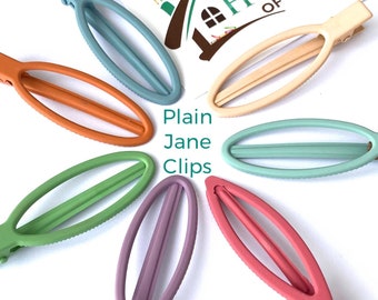 Plain Jane Signature Hair Clip - Ladies Hair Clips - Fringe hair Clips for Ladies - Classic Plain Hair Clips - Large Hair Clips - Barrettes