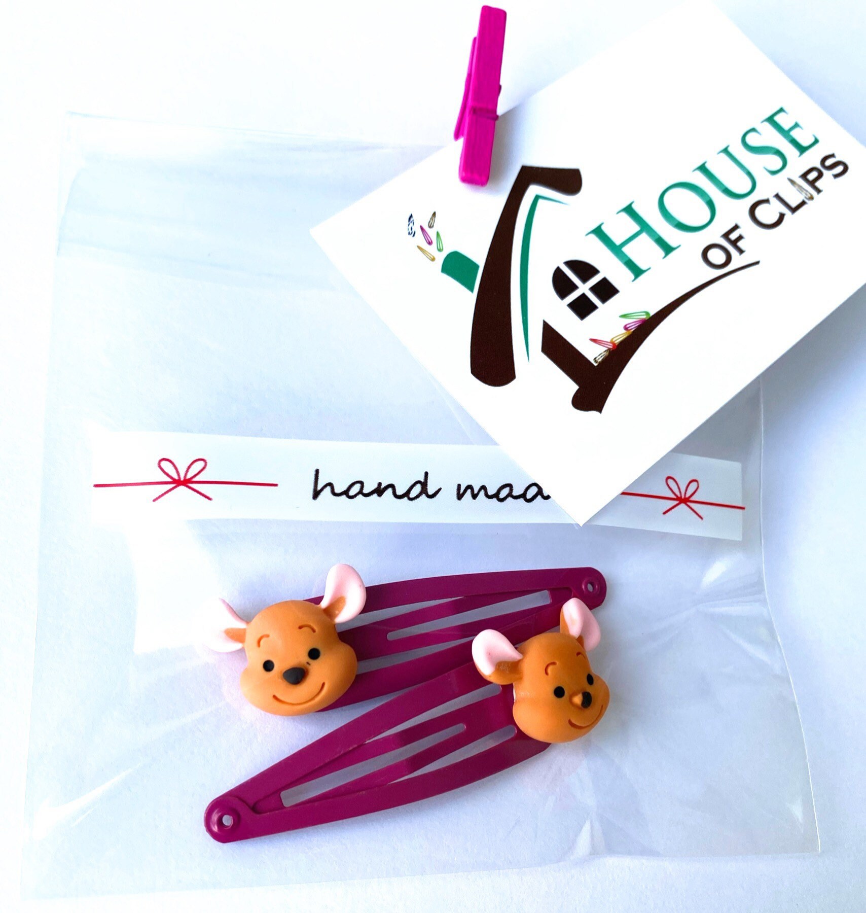 Roo Hair Clips Roo Barrettes Roo Disney Gift Disney Etsy