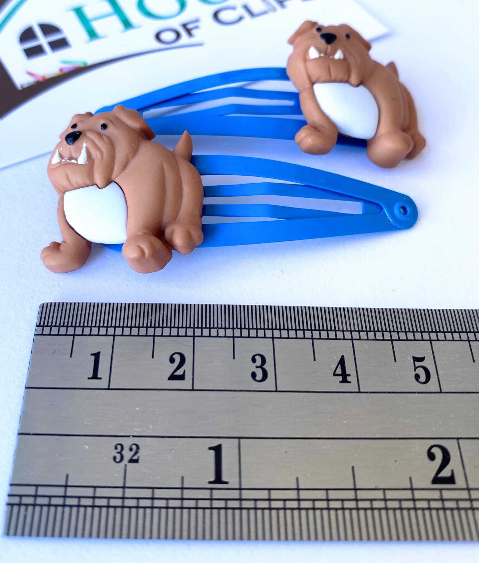 Billy Bulldog Hair Clips x2 Snap Clip Boys Hair Clip Etsy