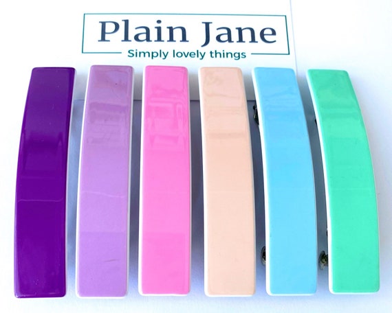 Pastel Acrylic Spring Hair Clip - Confetti Ladies Ponytail Clip
