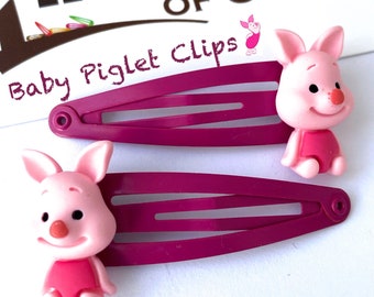 Pinzas para el pelo de cerdito bebé: pasadores de cerdito juguetones, juego de 2