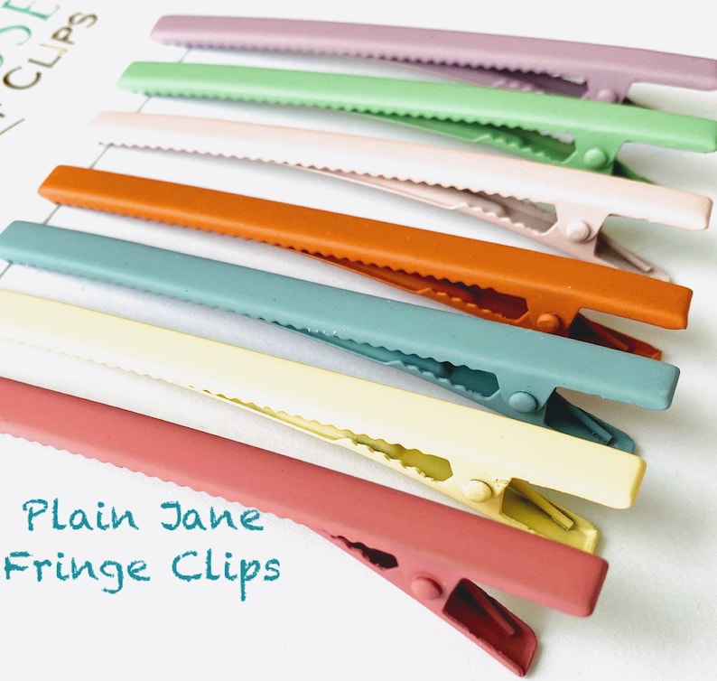 Plain Jane Fringe Hair Clips Ladies Hair Clips Fringe Crocodile Clip You Choose Hair Clips Large Hair Clips Minimalist Hair Clip image 1