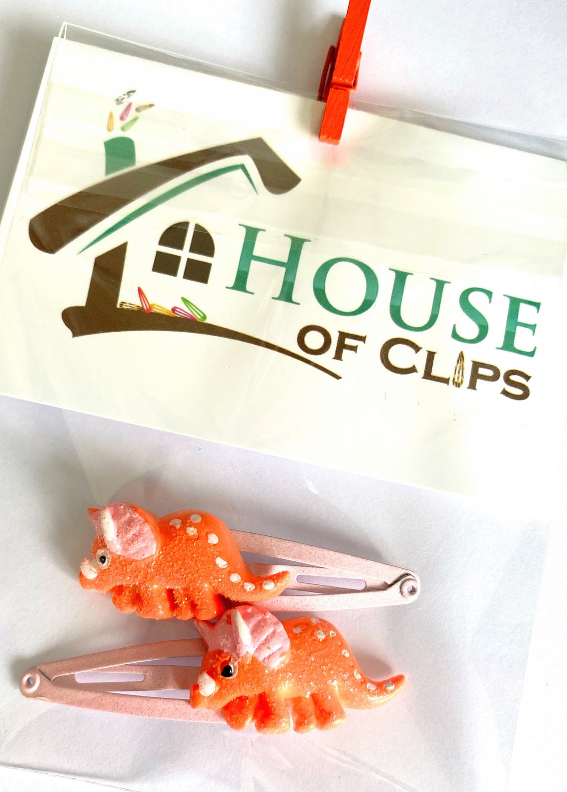 Dinosaur Hair Clips X2 Dinosaur Hair Clips for Girls Non Etsy