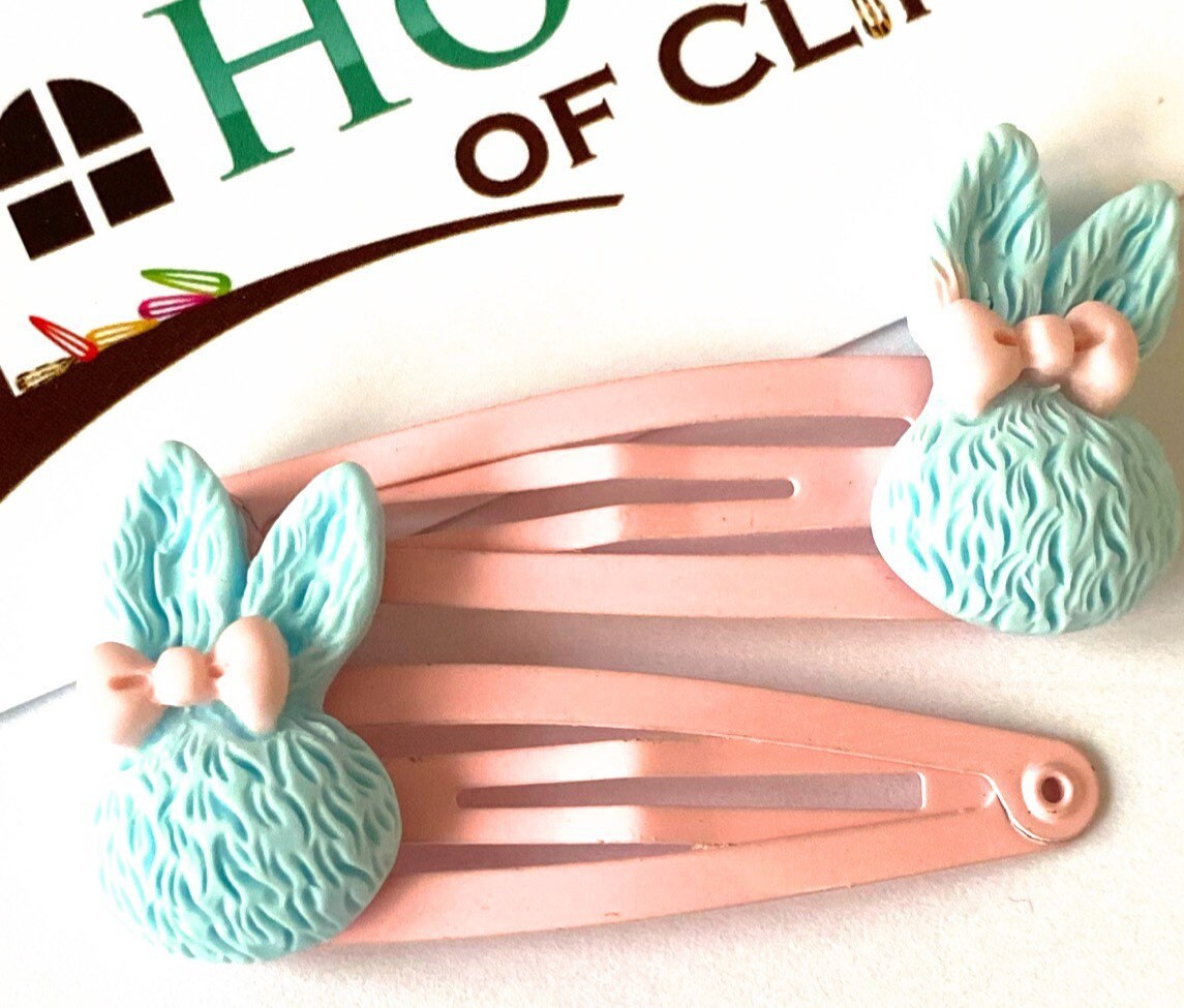 2 Packungen Oster-Haarspangen Mit Hasen-Motiv – Glitzernde Alligator-Clips Für Kinder & Erwachsene