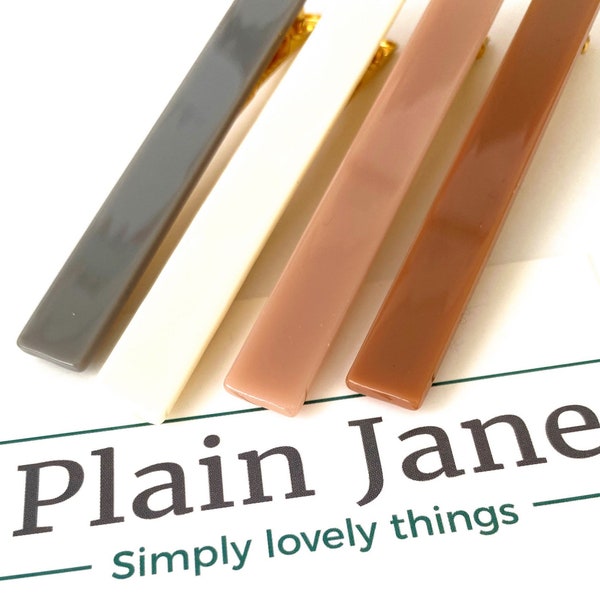 The Storm Clip by Plain Jane - Ladies Hair Clip Crocodile Clasp - Ladies Barrettes - Hair Clips for Women - Plain Hair Clips Ladies