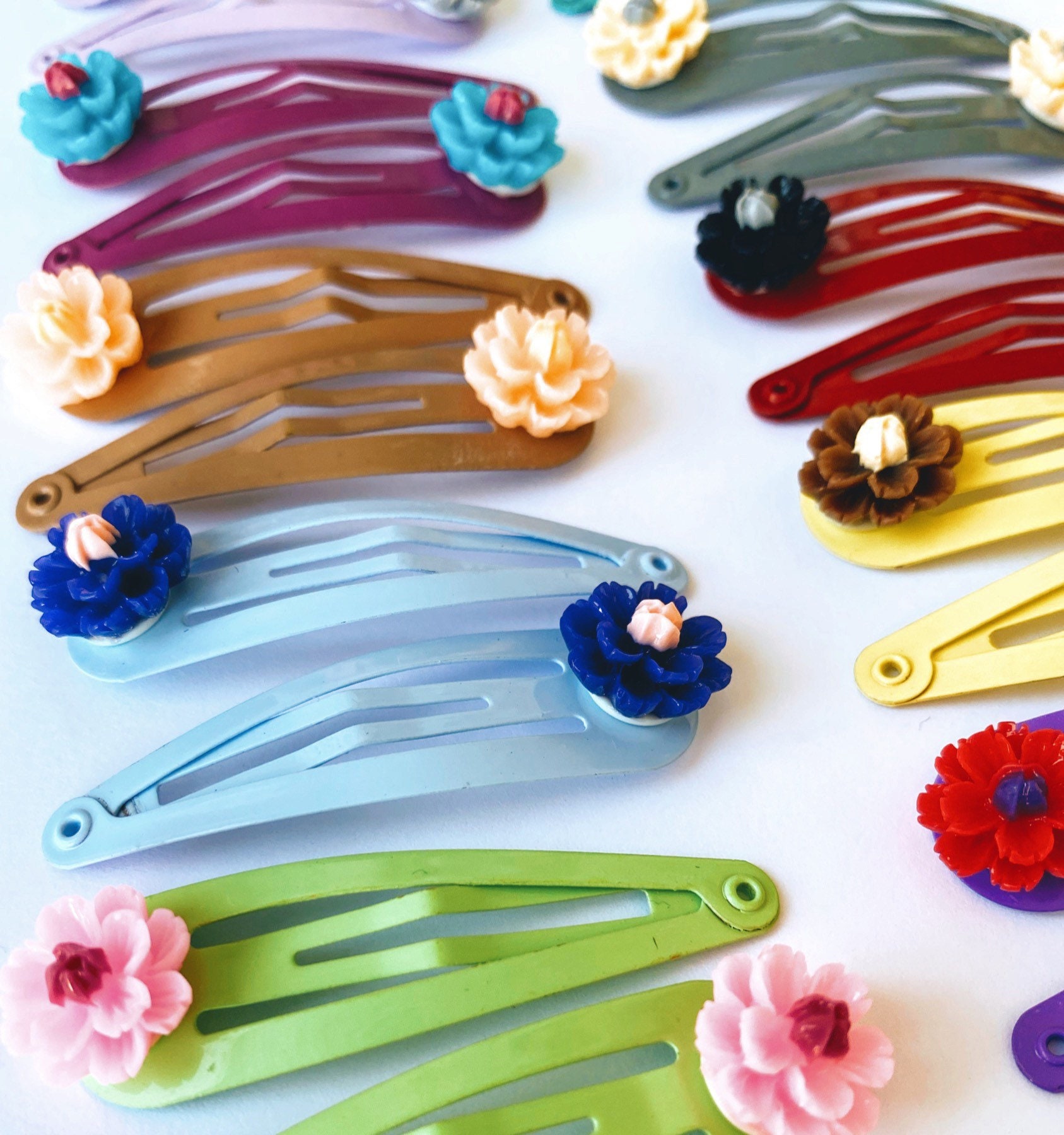 Bouquet of Clips Flower Hair Clips Floral Hair Clips Etsy Denmark