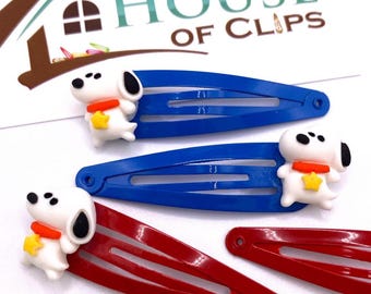 Cute Cartoon Dog Hair Clips, Fun Kids Barrettes, Multiple Colors, Eco-Friendly Gift, Handmade Accessories