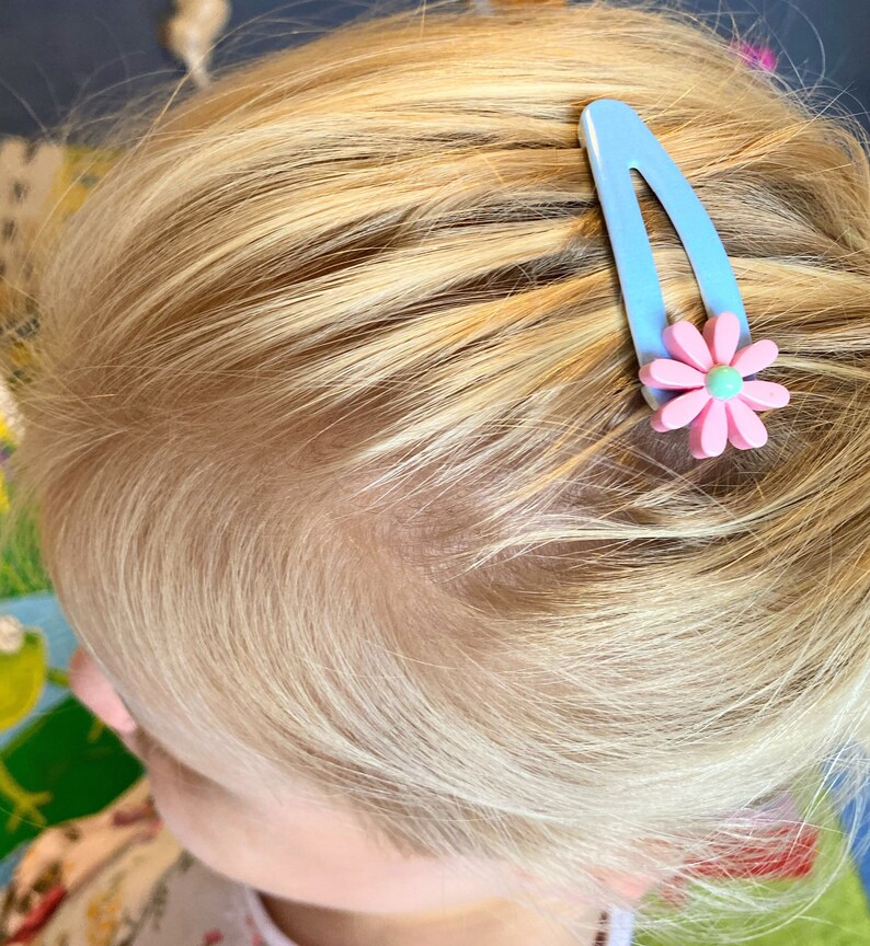 Daisy Hair Clips x2 NonSlip Hair Clips Flower Hair Clips Etsy