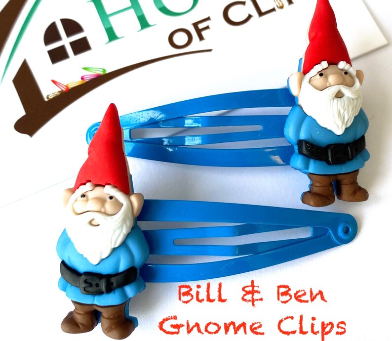 Bill & Ben Gnome Hair Clips: Fun Garden Accessories image 2