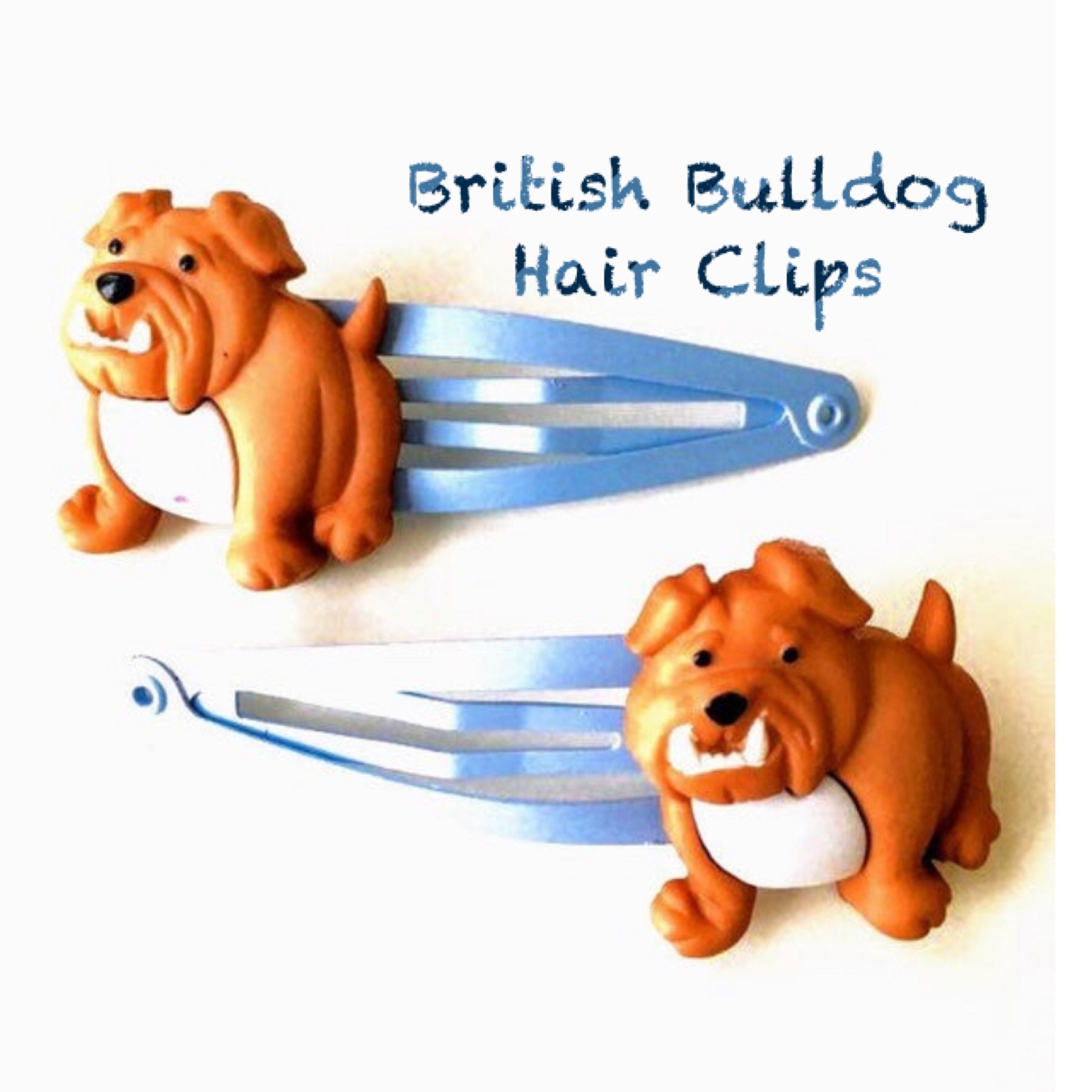 Dog Hair Clips X2 British Bulldog Gift British Bulldog - Etsy Dog Hair Clips X2 British Bulldog Gift British Bulldog - Etsy