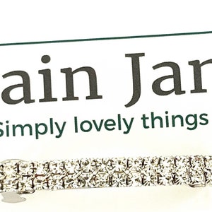 Quietly Beautiful By Plain Jane x1 - Ladies Diamante Hair Clip - Sparkly Ladies Party Spring Clip - Sparkle Fringe Hair Clips - Diamante Hai