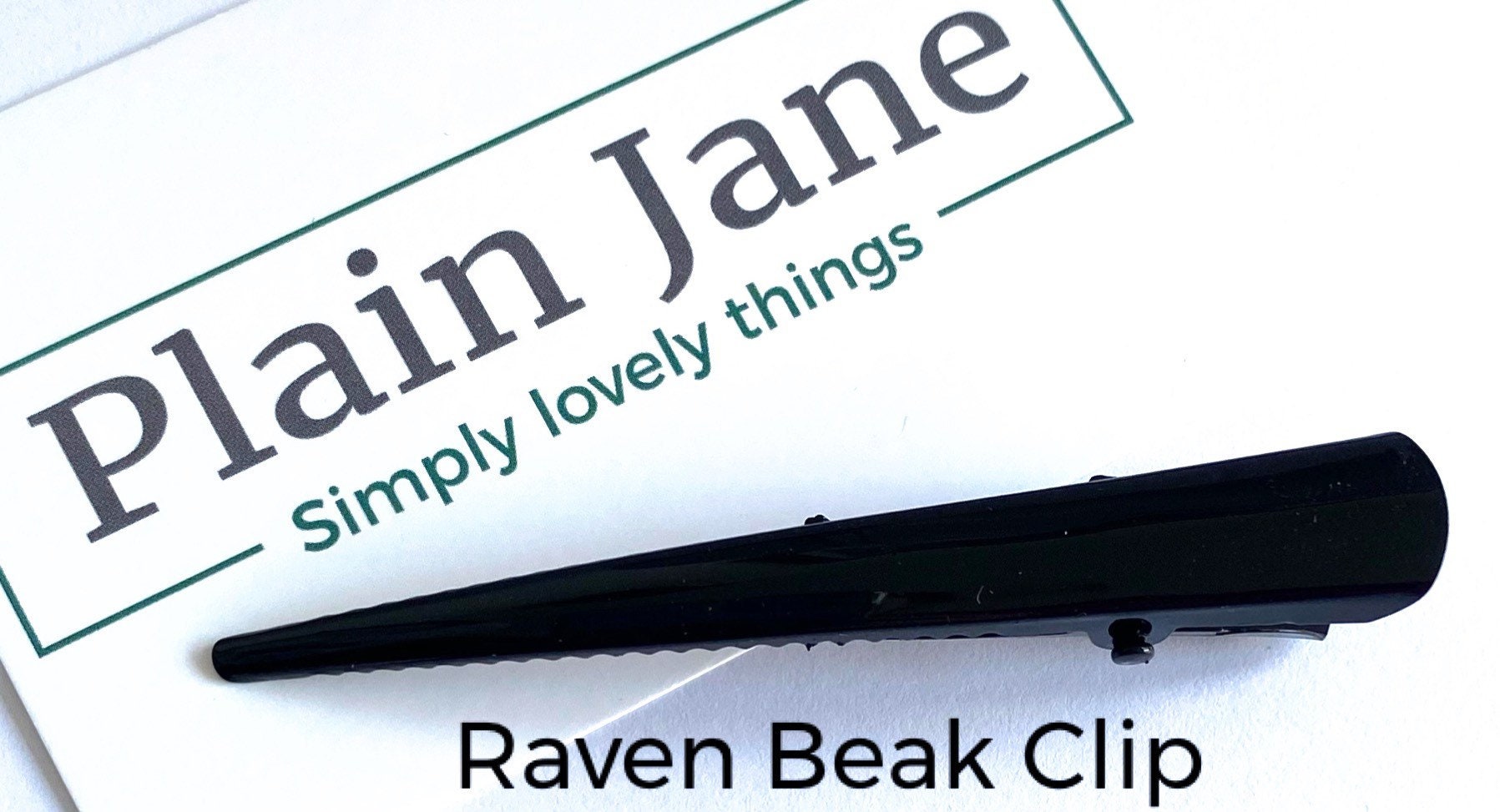 Raven Clip SMALL Raven Beak Clip by Plain Jane X2 - Ladies Hair Clip - Raven Black ...