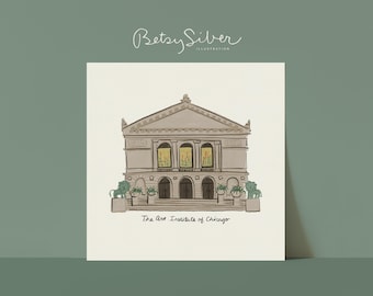Art Institute of Chicago Print | Museum Illustration | Giclée Quality
