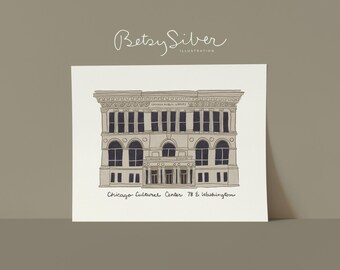 Chicago Cultural Center Unframed Print | Chicago Museum Art | Chicago Architecture