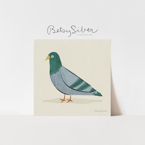 Taube Kunstdruck | Kinderzimmer Dekor | Kinderzimmer Wand Kunst | Taube Wand Kunst | Poster Taube | NYC Wandkunst | Vogel Illustration