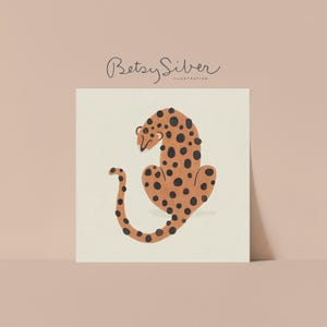 Gepard Giclée Kunstdruck | Kinderzimmer Kinderzimmer Dekor