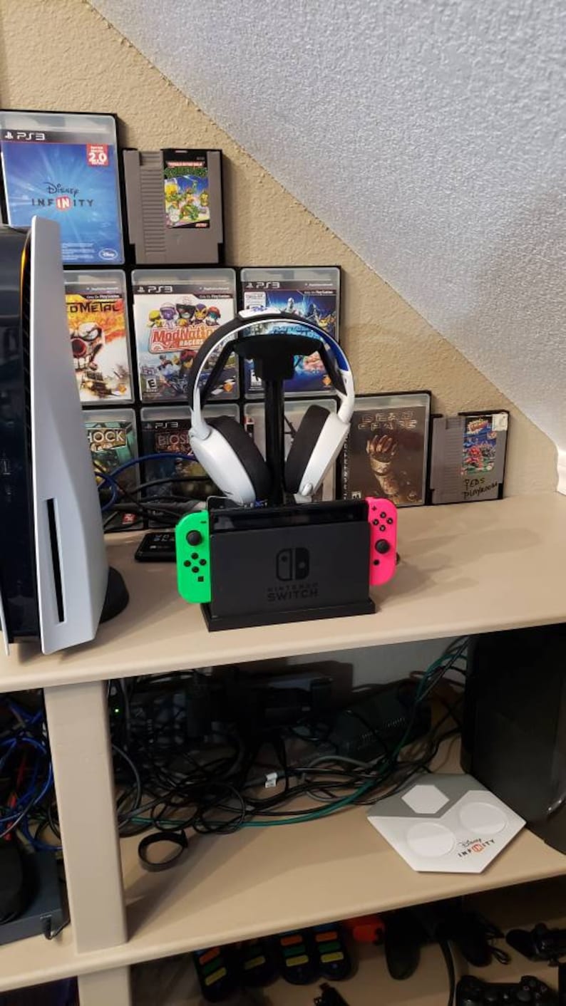 Nintendo Switch Dock Headphone Stand Adapter Etsy