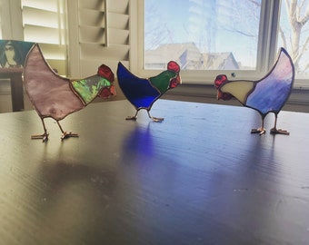 Chicken Stained Glass