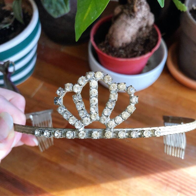 Vintage Rhinestone Tiara image 3