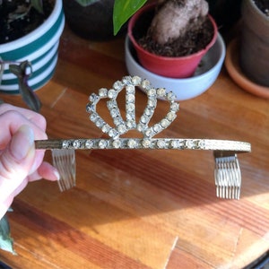 Vintage Rhinestone Tiara image 1