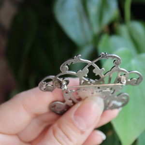 Floral Branches Silver Brooch image 3