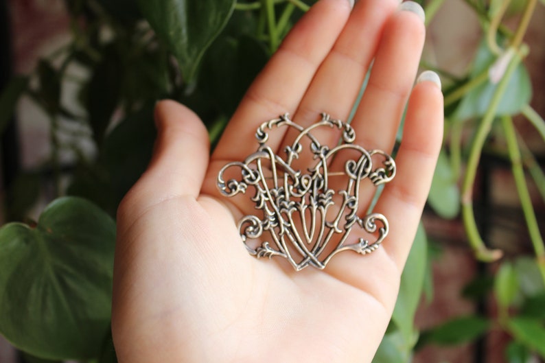 Floral Branches Silver Brooch image 1