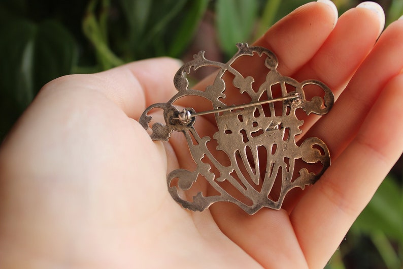 Floral Branches Silver Brooch image 4