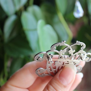 Floral Branches Silver Brooch image 2