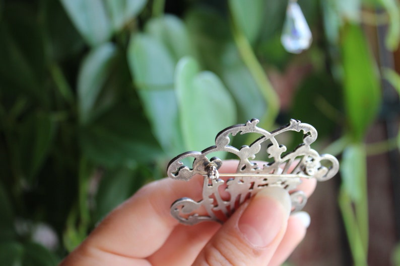 Floral Branches Silver Brooch image 2