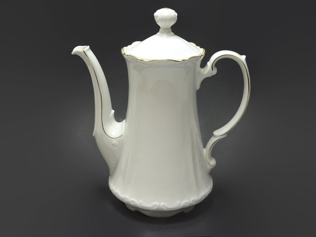 Small Coffee Can Mitterteich Gold Rim Porcelain W. Etsy