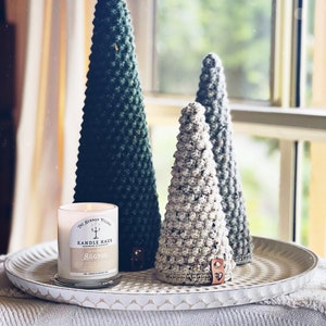 PATTERN ONLY - Berry Festive Trees. Crochet Christmas tree decor. minimalist decor.