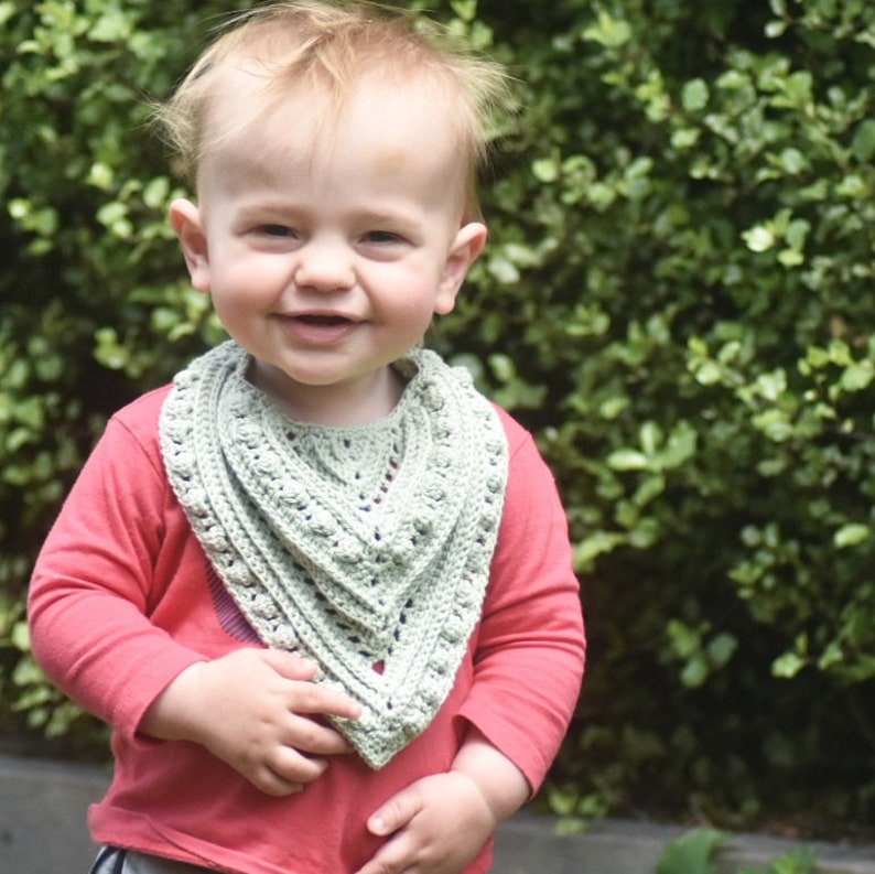 PATTERN ONLY Charlie Bandana Bib 2 Style options. Textured Bandana style bib, Baby and Toddler sizes image 2