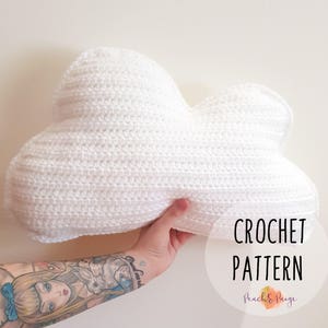 PATTERN ONLY - Crochet cloud pattern/crochet pillow/cloud pillow/pillow pattern/cushion pattern/crochet cushion/nursery decor/cloud decor