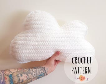 PATTERN ONLY - Crochet cloud pattern/crochet pillow/cloud pillow/pillow pattern/cushion pattern/crochet cushion/nursery decor/cloud decor