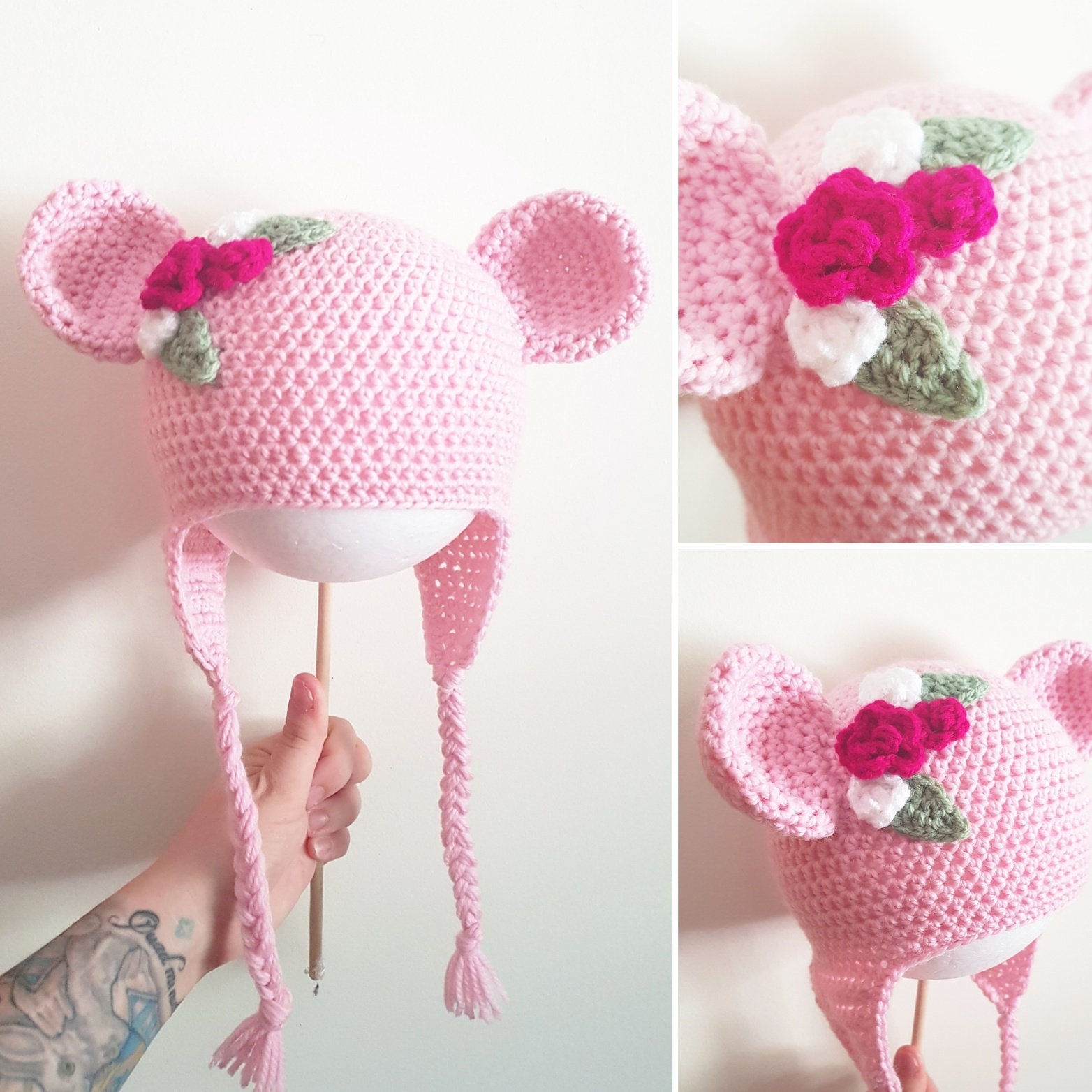 PATTERN ONLY Set of 4 Animal Beanie crochet Etsy
