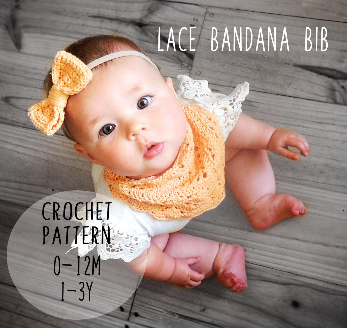 Crochet bandana bib 2025