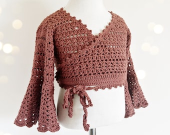 PATTERN ONLY - Crochet Gracie Wrap Top. Baby, Toddler, Children wrap ballet top.